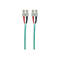 Intellinet Fiber Optic Patch Cable, OM3, SC/SC, 2m, Aqua, Duplex, Multimode, 50/125 µm, LSZH, Fibre, Lifetime Warranty, Polybag - Patch-Kabel - 2 m - Aquamarin