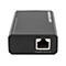Schwarzer Intellinet Gigabit PoE Splitter mit USB-C-Ausgang, Portansicht "Power+Data In".