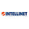 Firmenlogo von Intellinet Network Solutions bestehend aus einem orangefarbenen Kreis mit weißem Haken und dem blauen Schriftzug.