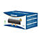 Produktverpackung eines Intellinet 8-Port Gigabit Ethernet Switches in einer blauen Box.