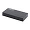 Schwarzer 8-Port Gigabit Ethernet Switch von Intellinet vor weißem Hintergrund.