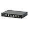 Schwarzer Intellinet Netzwerk-Switch mit acht Ethernet-Ports und einem SFP-Anschluss vor weißem Hintergrund.