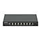 Schwarzer Intellinet Netzwerk-Switch mit acht Ethernet-Ports und einem SFP-Slot vor weißem Hintergrund.