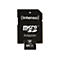 Schwarzer MicroSD-Adapter von Intenso, mit Schriftzug 'Micro SD Adapter' und 64GB Kapazität.