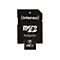 Schwarzer Intenso Micro SD Adapter mit weißem Schriftzug, 128GB.