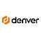 Das Logo der Marke Denver, bestehend aus einem orangefarbenen Sechseck mit weißem D-Symbol und dem schwarzen Schriftzug 'denver'.