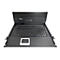 Ausziehbare 19-Zoll Rack-Konsole mit Tastatur, Touchpad und Monitor der Marke Argus.