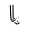 Inter-Tech DMG-35 - Netzwerkadapter - PCIe Low-Profile - Bluetooth 5.0, 802.11ax
