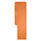 Intercalaire vertical Exacompta, L 100 x H 320 mm, en carton recyclé, orange, 100 pièces