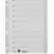Intercalaires à découper A4 1652 LEITZ®, utilisation universelle, 100 p., gris
