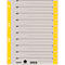 Intercalaires à découper A4 1652 LEITZ®, utilisation universelle, 100 p., jaune