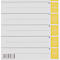 Intercalaires à découper A4 1652 LEITZ®, utilisation universelle, 25 p., jaune