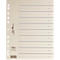 Intercalaires à découper Easy Rip PAGNA, format A4, lignes pré-tracées, 100 p., gris