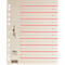 Intercalaires à découper Easy Rip PAGNA, format A4, lignes pré-tracées, 100 p., rouge
