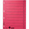 Intercalaires à découper LEITZ®, format A4, numérotés, 100 p., rouge