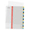Intercalaires Cosy Leitz®, A4 extra large, inscriptible, perforation universelle, feuille de couverture remplaçable, polypropylène, onglets colorés 1-20