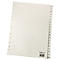 Intercalaires en papier format A4, individuel, format A4 A-Z, chamois clair