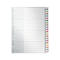 Intercalaires en plastique avec onglets LEITZ, format A4, 20 feuilles, n° 1278
