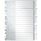 Intercalaires en plastique avec onglets LEITZ, format A4, 5 feuilles, n° 1271