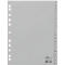 Intercalaires en plastique DURABLE, format A4 portrait, lettres A-Z (20 intercalaires), gris