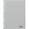 Intercalaires en plastique DURABLE, format A4 portrait, lettres A-Z (24 intercalaires), gris