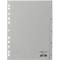Intercalaires en plastique DURABLE, format A4 portrait, numérotés de 1 à 5, gris
