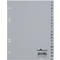 Intercalaires en plastique DURABLE, format A5 portrait, lettres A-Z (20 intercalaires), gris