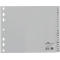 Intercalaires en plastique DURABLE, format demi A4 paysage, lettres A-Z (20 intercalaires), gris