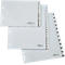 Intercalaires en plastique DURABLE, intercalaires chiffrés, diff. variantes, individuel
