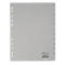 Intercalaires en plastique DURABLE, mois déc.-jan., gris