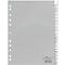 Intercalaires en PP avec onglets interchangeables DURABLE, lettres/chiffres A-Z/1-20, gris
