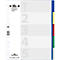 Intercalaires en PP DURABLE, 5 feuilles, ultra-large