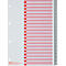 Intercalaires KolmaFlex, A4, numérotés, 20 p.