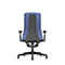 Interstuhl Bürostuhl PUREis3, verstellbare Armlehnen, 3D-Auto-Synchronmechanik, Muldensitz, Polster-Netzrücken, kobaltblau/schwarz