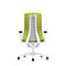 Interstuhl Bürostuhl PUREis3, verstellbare Armlehnen, 3D-Auto-Synchronmechanik, Muldensitz, Polster-Netzrücken, maigrün/weiß