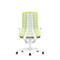 Interstuhl bureaustoel PUREis3, vaste armleuningen, 3D auto-synchroonmechanisme, kuipzitting, gazen rugleuning, meigroen/wit