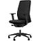 Interstuhl chaise de bureau AIMis1, avec accoudoirs, mécanisme synchrone, assise plate, noir/noir