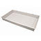 Inzetbak voor asecos veiligheidskasten van de series Q30, Q90 en S90, polypropyleen, grijs, B 878 x D 500 x H 96 mm, 33,5 l