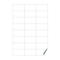 Inzetlabels geschikt voor C+P Evolo lockers, H 45,7 x B 21,2 mm, wit