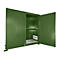 Isolierter Regalcontainer BAUER CEH 29-2, Stahl, Doppelflügeltor, B 3220 x T 1500 x H 3030 mm, grün