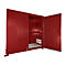Isolierter Regalcontainer BAUER CEH 29-2, Stahl, Doppelflügeltor, B 3220 x T 1500 x H 3030 mm, rot