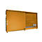 Isolierter Regalcontainer BAUER CEH 59-2 IBC, Stahl, Schiebetor, B 6440 x T 1550 x H 3510 mm, orange