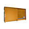 Isolierter Regalcontainer BAUER CEH 59-2, Stahl, Schiebetor, B 6440 x T 1550 x H 3030 mm, orange