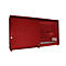Isolierter Regalcontainer BAUER CEH 59-2, Stahl, Schiebetor, B 6440 x T 1550 x H 3030 mm, rot