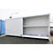 Isolierter Regalcontainer BAUER CEH 81-2, Stahl, Schiebetor, B 8400 x T 1550 x H 3190 mm, weiß