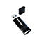 Schwarzer USB-Stick mit abgenommener Kappe. Auf dem Stick steht in weißer Schrift „iStorage“.
