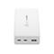 Chargeur blanc avec inscription "j5create 185W GaN", ports pour PD 140W, PD 45W et 12W.