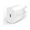Adaptateur secteur blanc avec l'inscription "j5create" et "PD 20W".