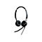 Schwarzes Jabra-Headset mit Bügel und Mikrofon vor weißem Hintergrund.