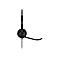 Schwarzes Jabra-Headset mit Mikrofon auf weißem Hintergrund.